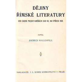 DĚJINY ŘÍMSKÉ LITERATURY